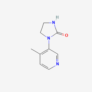 molecular formula C9H11N3O B1398064 1-(4-甲基吡啶-3-基)-咪唑烷-2-酮 CAS No. 1260008-61-4