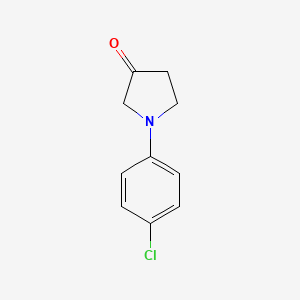 molecular formula C10H10ClNO B13980650 1-(4-Chlorophenyl)pyrrolidin-3-one CAS No. 536742-71-9