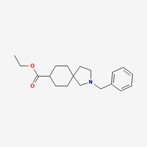 molecular formula C19H27NO2 B13980659 Ethyl 2-benzyl-2-azaspiro[4.5]decane-8-carboxylate 