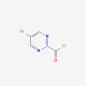molecular formula C5H2BrClN2O B1398066 5-溴嘧啶-2-甲酰氯 CAS No. 1013335-78-8