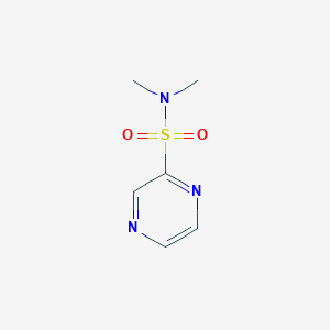 molecular formula C6H9N3O2S B13980665 N,N-dimethylpyrazine-2-sulfonamide 
