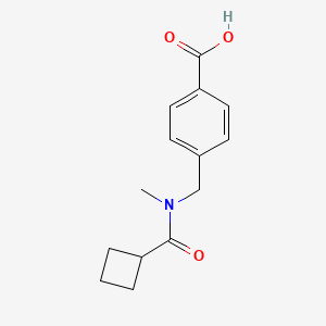 molecular formula C14H17NO3 B1398072 4-((N-methylcyclobutanecarboxamido)methyl)benzoic acid CAS No. 1183649-61-7