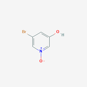molecular formula C5H4BrNO2 B13980722 3-Pyridinol, 5-bromo-, 1-oxide CAS No. 847664-66-8