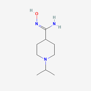 molecular formula C9H19N3O B1398075 N-hydroxy-1-isopropylpiperidine-4-carboximidamide CAS No. 713147-52-5