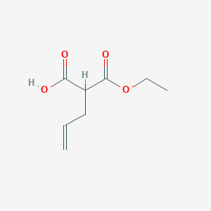 molecular formula C8H12O4 B13980751 2-Ethoxycarbonylpent-4-enoic acid CAS No. 2985-38-8