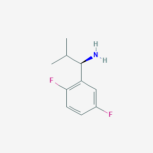 molecular formula C10H13F2N B13980761 (R)-1-(2,5-difluorophenyl)-2-methylpropylamine 