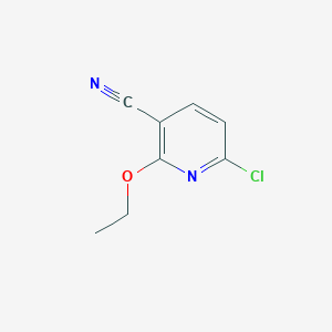 molecular formula C8H7ClN2O B13980769 6-Chloro-2-ethoxynicotinonitrile 