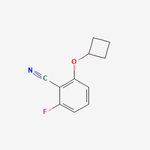 molecular formula C11H10FNO B1398077 2-Cyclobutoxy-6-fluorobenzonitrile CAS No. 840481-62-1