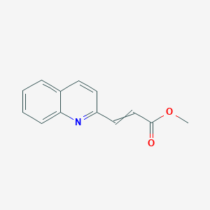 molecular formula C13H11NO2 B13980805 Methyl 3-quinolin-2-ylprop-2-enoate CAS No. 81124-46-1
