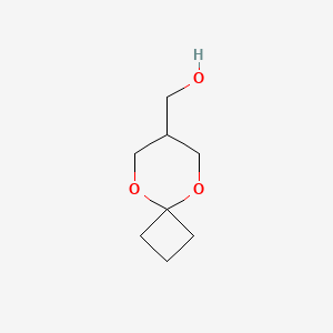 molecular formula C8H14O3 B1398084 5,9-Dioxaspiro[3.5]non-7-ylmethanol CAS No. 913696-30-7