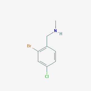 molecular formula C8H9BrClN B1398086 [(2-Bromo-4-chlorophenyl)methyl](methyl)amine CAS No. 900571-24-6