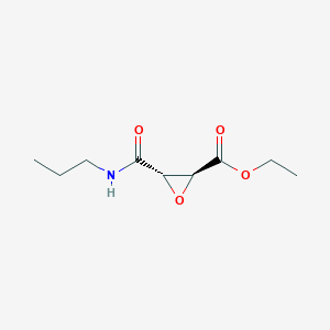 molecular formula C9H15NO4 B1398087 (2S,3S)-Ethyl 3-(propylcarbamoyl)oxirane-2-carboxylate CAS No. 334772-27-9