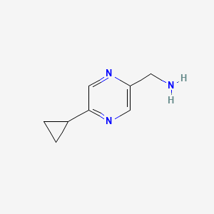 molecular formula C8H11N3 B13980871 (5-Cyclopropylpyrazin-2-YL)methanamine CAS No. 1260666-59-8