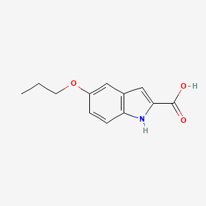 molecular formula C12H13NO3 B13980885 5-propoxy-1H-indole-2-carboxylic acid 