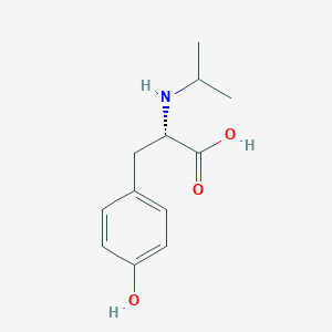 molecular formula C12H17NO3 B1398092 (S)-3-(4-hydroxyphenyl)-2-(isopropylamino)propanoic acid CAS No. 1509939-49-4