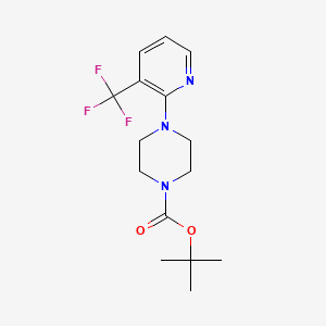 molecular formula C15H20F3N3O2 B1398103 1-Boc-4-(3-trifluoromethyl-2-pyridinyl)piperazine CAS No. 946399-62-8