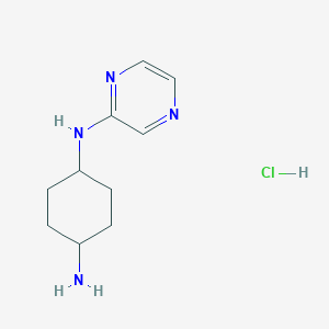 molecular formula C10H17ClN4 B13981068 N1-(pyrazin-2-yl)cyclohexane-1,4-diamine hydrochloride 