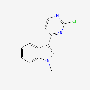 molecular formula C13H10ClN3 B1398110 3-(2-ChloropyriMidin-4-yl)-1-methylindole CAS No. 1032452-86-0