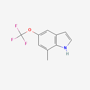 molecular formula C10H8F3NO B13981212 7-methyl-5-(trifluoromethoxy)-1H-indole 
