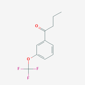molecular formula C11H11F3O2 B13981240 1-(3-Trifluoromethoxy-phenyl)-butan-1-one 