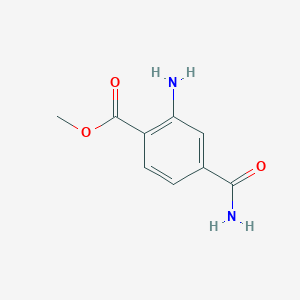 molecular formula C9H10N2O3 B13981245 Methyl 2-amino-4-(aminocarbonyl)benzoate CAS No. 22240-89-7