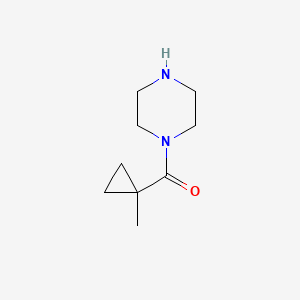 molecular formula C9H16N2O B13981278 1-(1-Methylcyclopropanecarbonyl)piperazine 