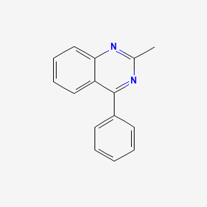 molecular formula C15H12N2 B13981318 2-Methyl-4-phenylquinazoline CAS No. 61453-53-0