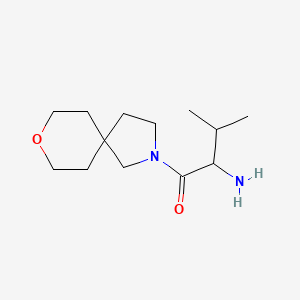 molecular formula C13H24N2O2 B13981325 2-Amino-3-methyl-1-(8-oxa-2-azaspiro[4.5]decan-2-yl)butan-1-one 