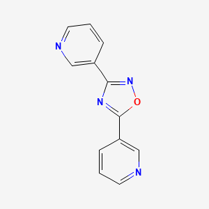 molecular formula C12H8N4O B13981328 1,2,4-Oxadiazole, 3,5-bis(3-pyridinyl)- 