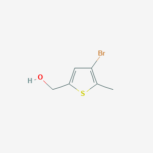 molecular formula C6H7BrOS B1398134 (4-Bromo-5-methylthiophen-2-yl)methanol CAS No. 882506-11-8
