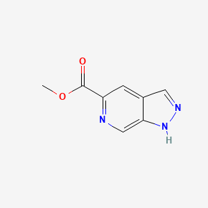 molecular formula C8H7N3O2 B1398137 Methyl 1H-pyrazolo[3,4-C]pyridine-5-carboxylate CAS No. 1033772-26-7