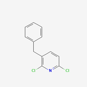 molecular formula C12H9Cl2N B13981379 3-Benzyl-2,6-dichloropyridine 