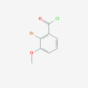 molecular formula C8H6BrClO2 B13981404 2-Bromo-3-methoxybenzoyl chloride CAS No. 440123-68-2