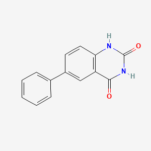 molecular formula C14H10N2O2 B13981417 6-Phenylquinazoline-2,4-diol 