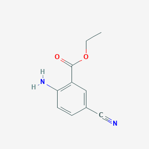 molecular formula C10H10N2O2 B1398142 Ethyl 2-amino-5-cyanobenzoate CAS No. 1108668-03-6