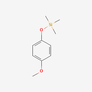 molecular formula C10H16O2Si B13981426 Silane, (4-methoxyphenoxy)trimethyl- CAS No. 6689-38-9
