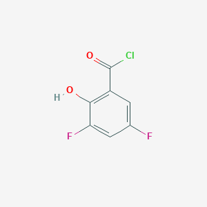 molecular formula C7H3ClF2O2 B1398143 3,5-Difluoro-2-hydroxybenzoyl chloride CAS No. 1706461-06-4