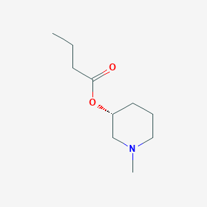 molecular formula C10H19NO2 B13981432 (3R)-1-Methyl-3-piperidinyl butyrate 