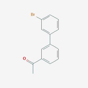 molecular formula C14H11BrO B13981449 1-[3-(3-Bromophenyl)phenyl]ethan-1-one 