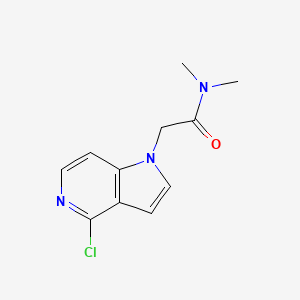 molecular formula C11H12ClN3O B1398145 2-(4-chloro-1H-pyrrolo[3,2-c]pyridin-1-yl)-N,N-dimethylacetamide CAS No. 494767-42-9