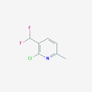 molecular formula C7H6ClF2N B1398146 2-氯-3-(二氟甲基)-6-甲基吡啶 CAS No. 1374659-36-5