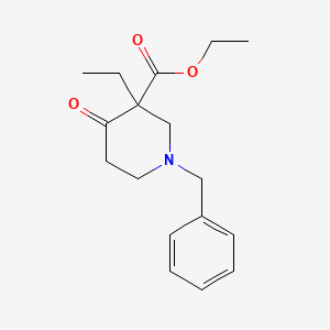 molecular formula C17H23NO3 B13981476 Ethyl 1-benzyl-3-ethyl-4-oxopiperidine-3-carboxylate CAS No. 113385-99-2