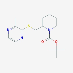 molecular formula C16H25N3O2S B13981482 2-(3-Methyl-pyrazin-2-ylsulfanylmethyl)-piperidine-1-carboxylic acid tert-butyl ester 