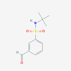 molecular formula C11H15NO3S B13981516 N-tert-Butyl-3-formylbenzenesulfonamide 