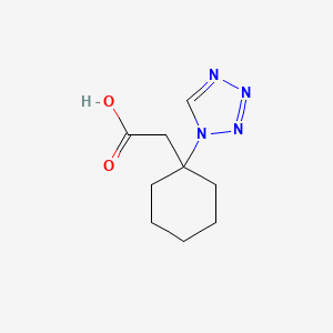 molecular formula C9H14N4O2 B1398154 [1-(1H-tetrazol-1-yl)cyclohexyl]acetic acid CAS No. 1374407-94-9