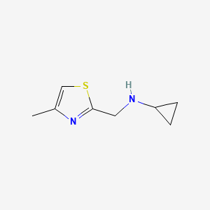 molecular formula C8H12N2S B13981551 N-cyclopropyl-4-methyl-2-thiazolemethanamine 