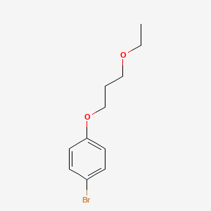 molecular formula C11H15BrO2 B13981553 1-Bromo-4-(3-ethoxypropoxy)benzene CAS No. 279262-29-2