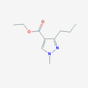 molecular formula C10H16N2O2 B13981578 Ethyl 1-methyl-3-propyl-1H-pyrazole-4-carboxylate CAS No. 116344-25-3