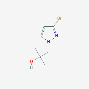 molecular formula C7H11BrN2O B13981596 1-(3-Bromo-1H-pyrazol-1-YL)-2-methylpropan-2-OL 