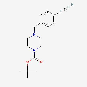 molecular formula C18H24N2O2 B13981604 Tert-butyl 4-(4-ethynylbenzyl)piperazine-1-carboxylate 